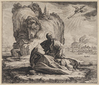 KG 10089
<br/>
Johannes op Patmos
<br/>
<em>Callot, Jacques (1592 - 1635)</em>